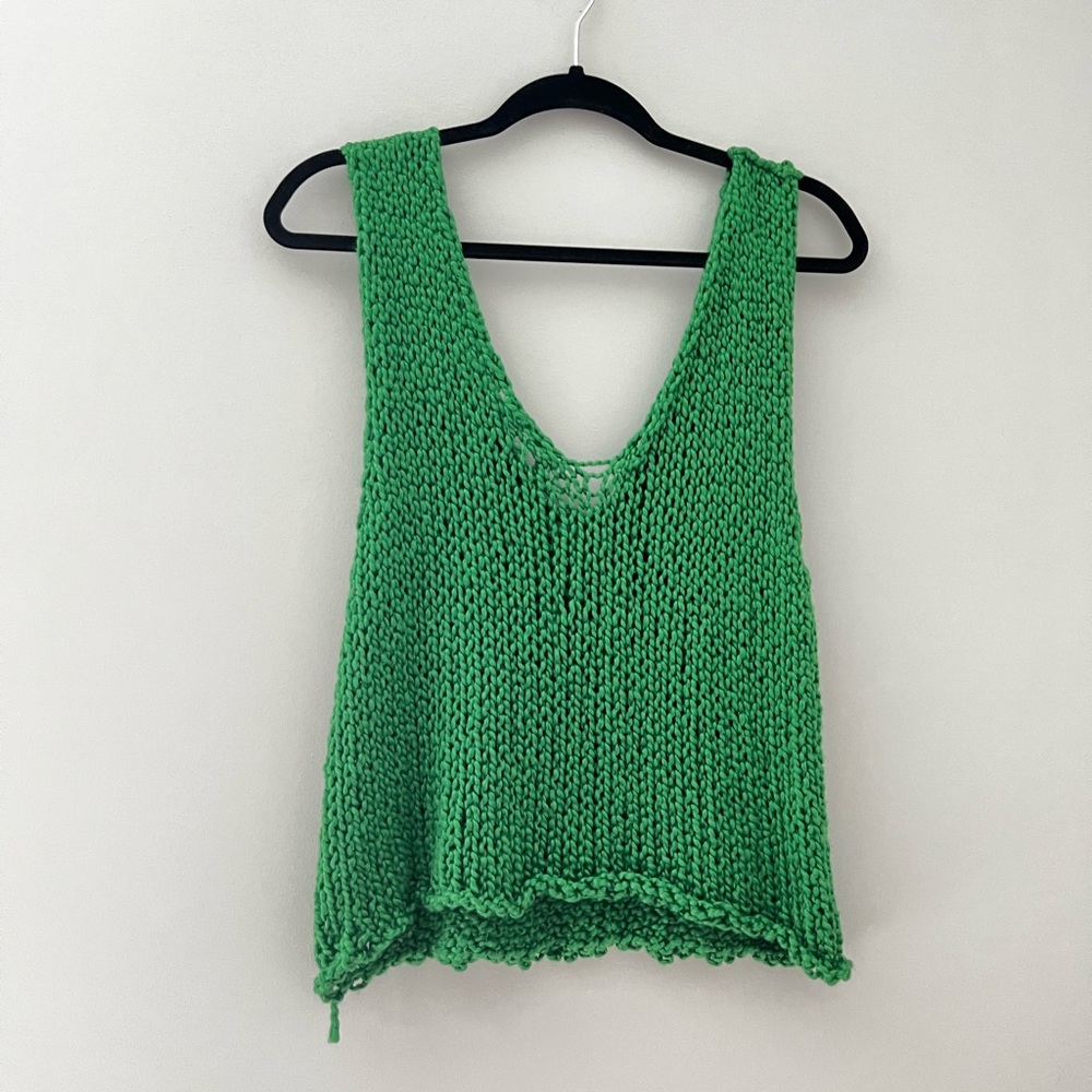 Hand knit tank top